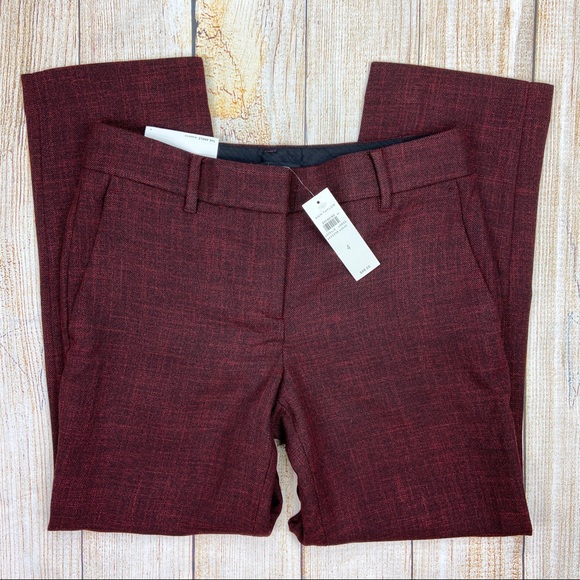 Ann Taylor Pants - New ANN TAYLOR Red Tweed The Kate Fit Ankle Pants